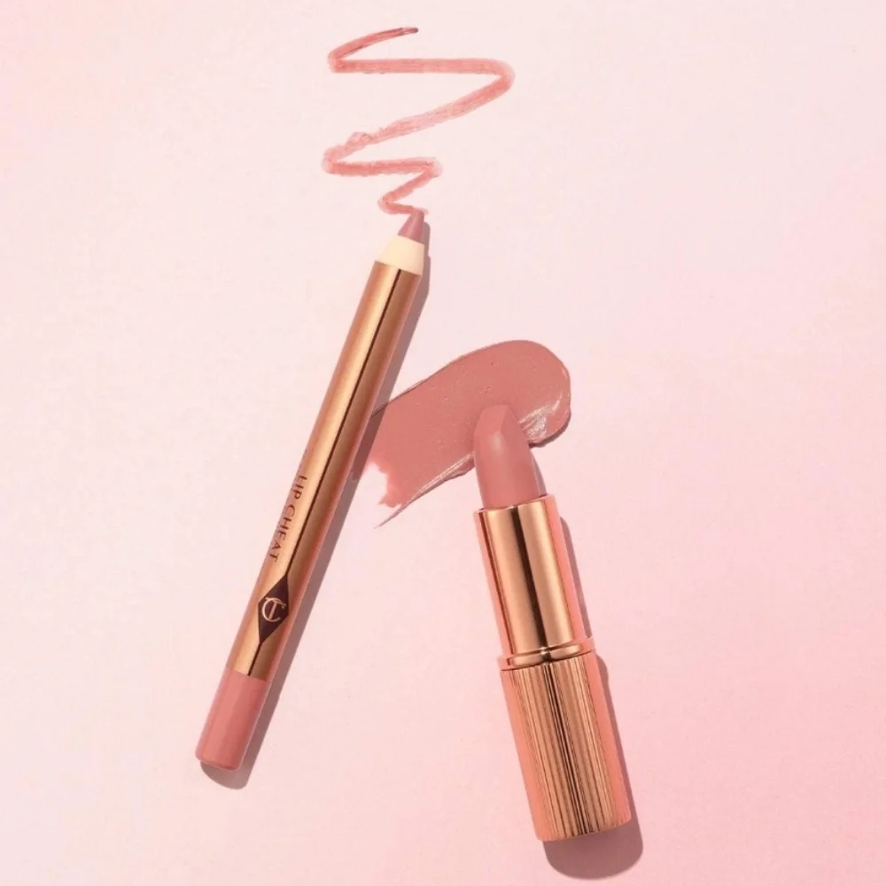 Charlotte Tilbury Pillow Talk Lip Kit: Lip Cheat & K.I.S.S.I.N.G, Fair, TS, NIB
